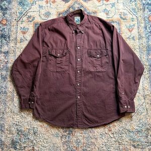 Vintage TT&Co Brown Button-up Shirt Medium